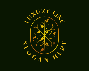 Luxury Leaf Garden logo design