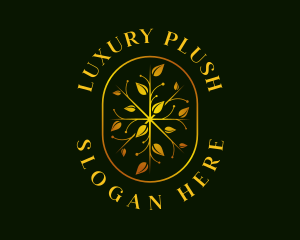 Luxury Leaf Garden logo design