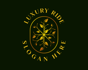 Luxury Leaf Garden logo design