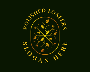 Luxury Leaf Garden logo design