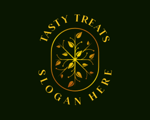 Luxury Leaf Garden logo design