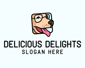 Dog Glasses Frame Logo