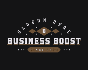 Retro Brand Business logo design