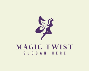 Violet Magical Nymph logo design