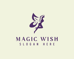 Violet Magical Nymph logo design