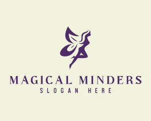 Violet Magical Nymph logo design