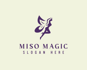 Violet Magical Nymph logo design