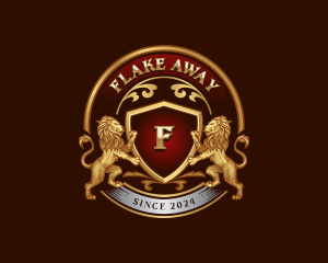 Luxury High End Lion Crest logo design