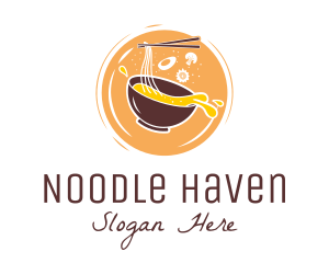 Ramen Noodle Badge logo design