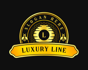 Luxury Beehive Farm logo design