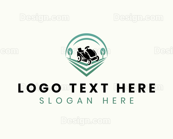 Lawn Mower Nature Logo