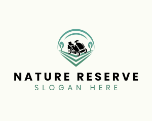 Lawn Mower Nature logo design