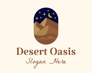 Night Sky Desert logo design