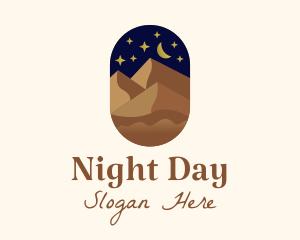 Night Sky Desert logo design