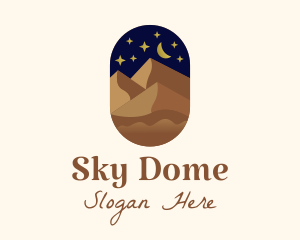 Night Sky Desert logo design