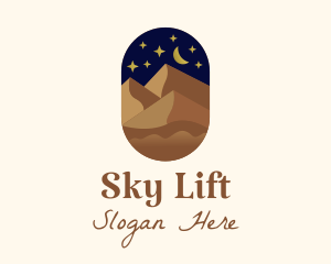 Night Sky Desert logo design