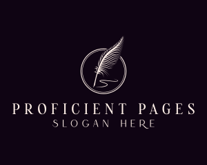 Writing Feather Author logo