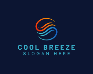 Wind Breeze Air Conditioning logo design