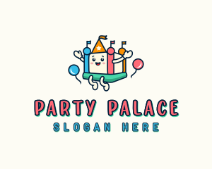 Party Inflatable Castle  logo design