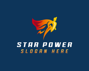 Superhuman Lightning Charge logo design