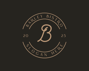 Business Script Bistro logo design