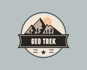 Mountain Trekking Wilderness logo design