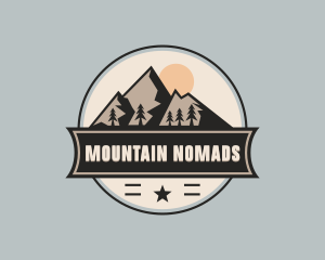 Mountain Trekking Wilderness logo design