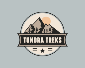 Mountain Trekking Wilderness logo design