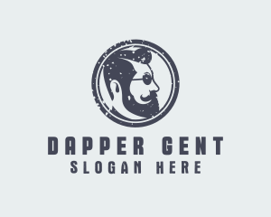 Hipster Cool Gentleman logo design