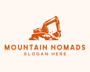 Mountain Excavation Construction logo design