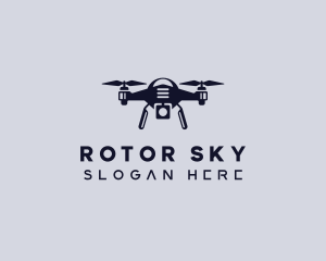 Surveillance Rotorcraft Drone  logo design