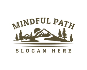 Mountain Park Hiking logo design