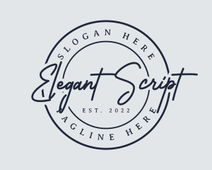 Premium Script Lifestyle logo design