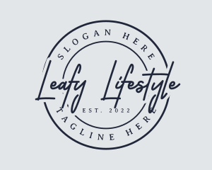 Premium Script Lifestyle logo design