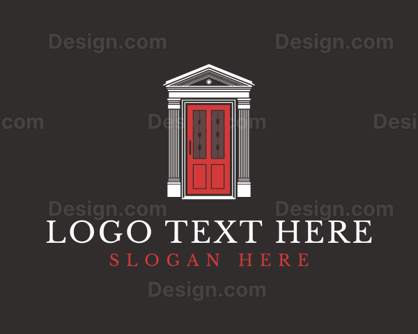 House Door Interior Design Logo