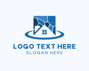 Negative Space House Tiles logo