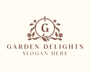 Floral Boutique Ornament logo design