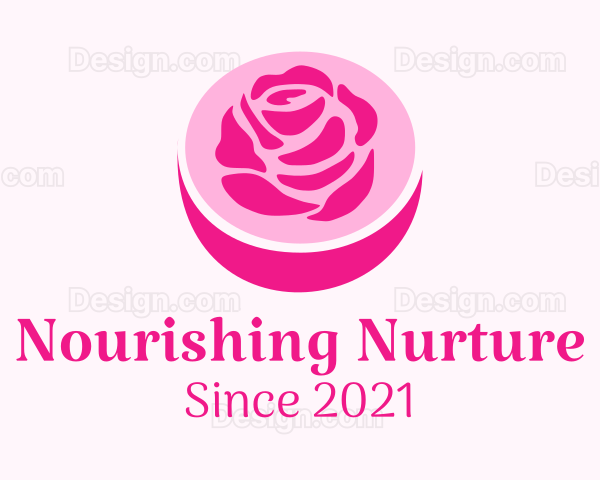 Rose Flower Pot Logo