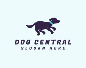 Running Dog Puppy logo design