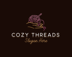 Hand Yarn Sewing logo design