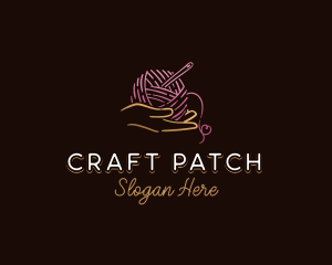 Hand Yarn Sewing logo design