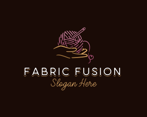 Hand Yarn Sewing logo design