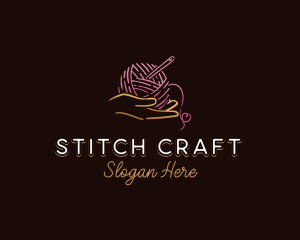 Hand Yarn Sewing logo design