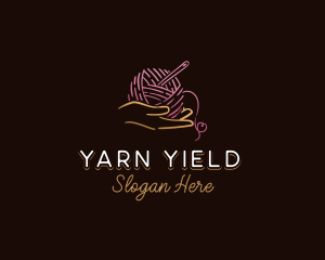 Hand Yarn Sewing logo design