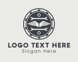 Automotive Repair Tools Badge logo