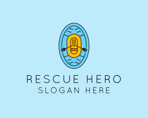 Ocean Rescue Lifeboat logo design