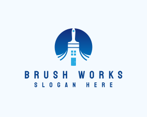 Paint Brush Renovation logo design