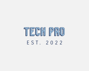 Modern Tech Wordmark logo design