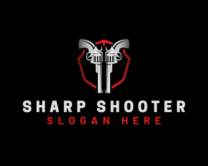 Gun Shield Weapon logo