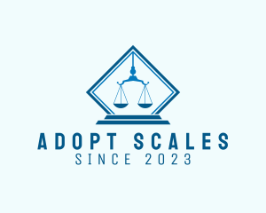 Justice Scale Legal Service logo design